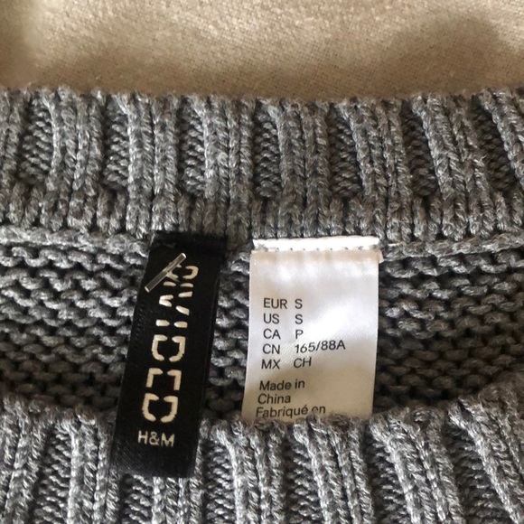 Dark grey short crew neck - Picture 2 of 2